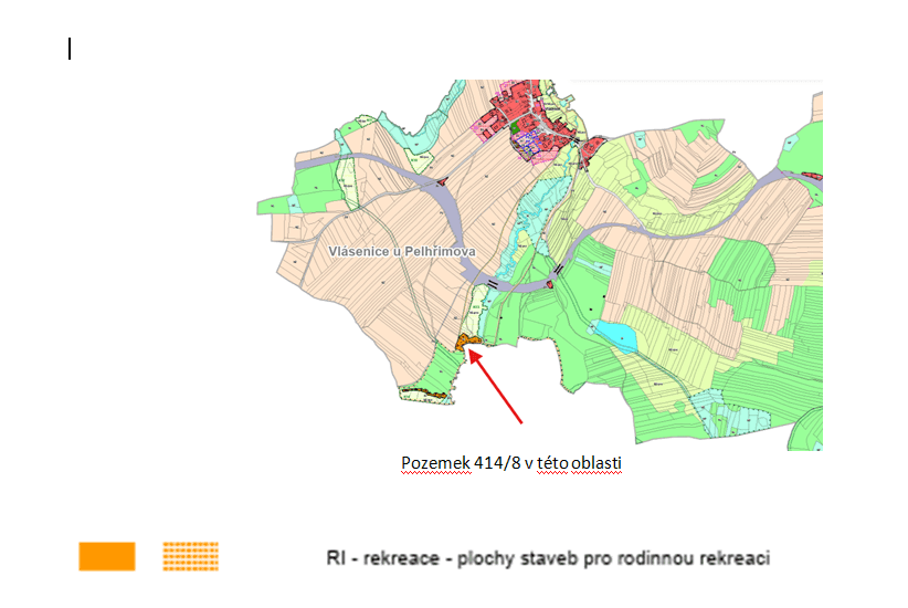 Pozemek 🏡 Pronájem pozemku pro malou chatu v krajině Vysočiny – Vlásenice u Pelhřimova