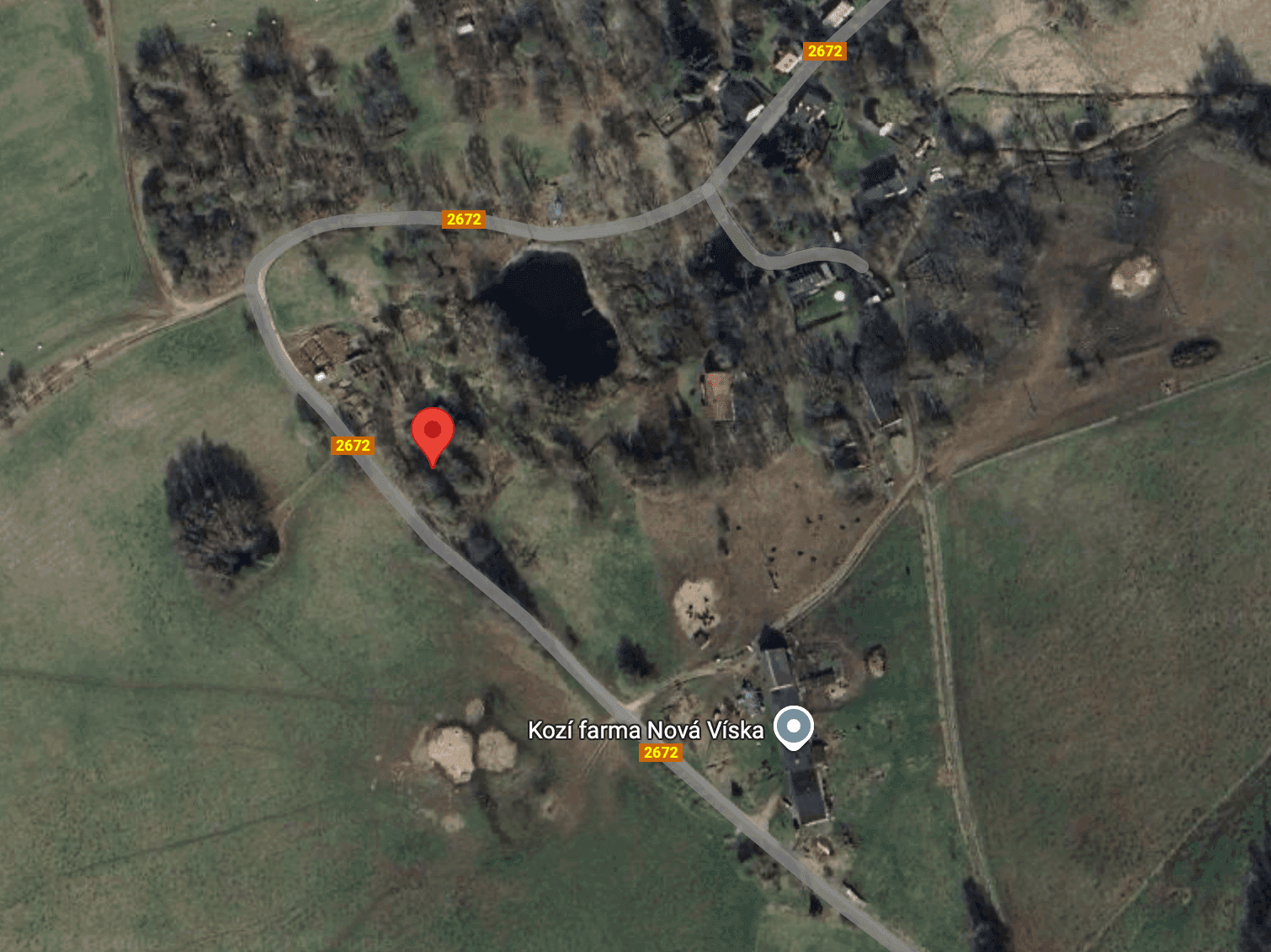 Pozemek 🌿 Pronájem části stavebního pozemku v Nové Vísce