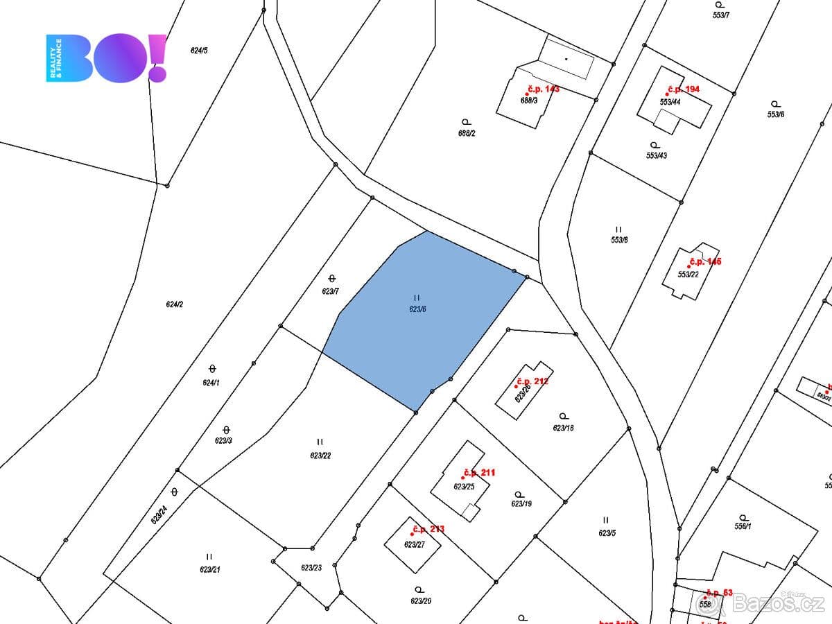 Pozemek Prodej pozemku, 1 627 m², Petrovice u Karviné - Karviná | Bazoš.cz