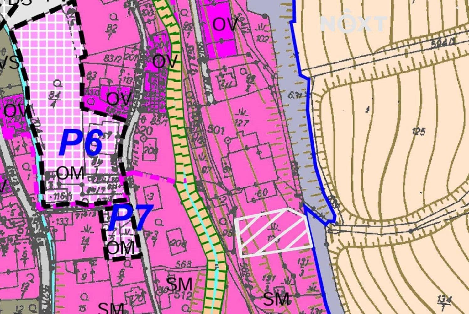 Pozemek Prodej stavebního pozemku 1 463 m²