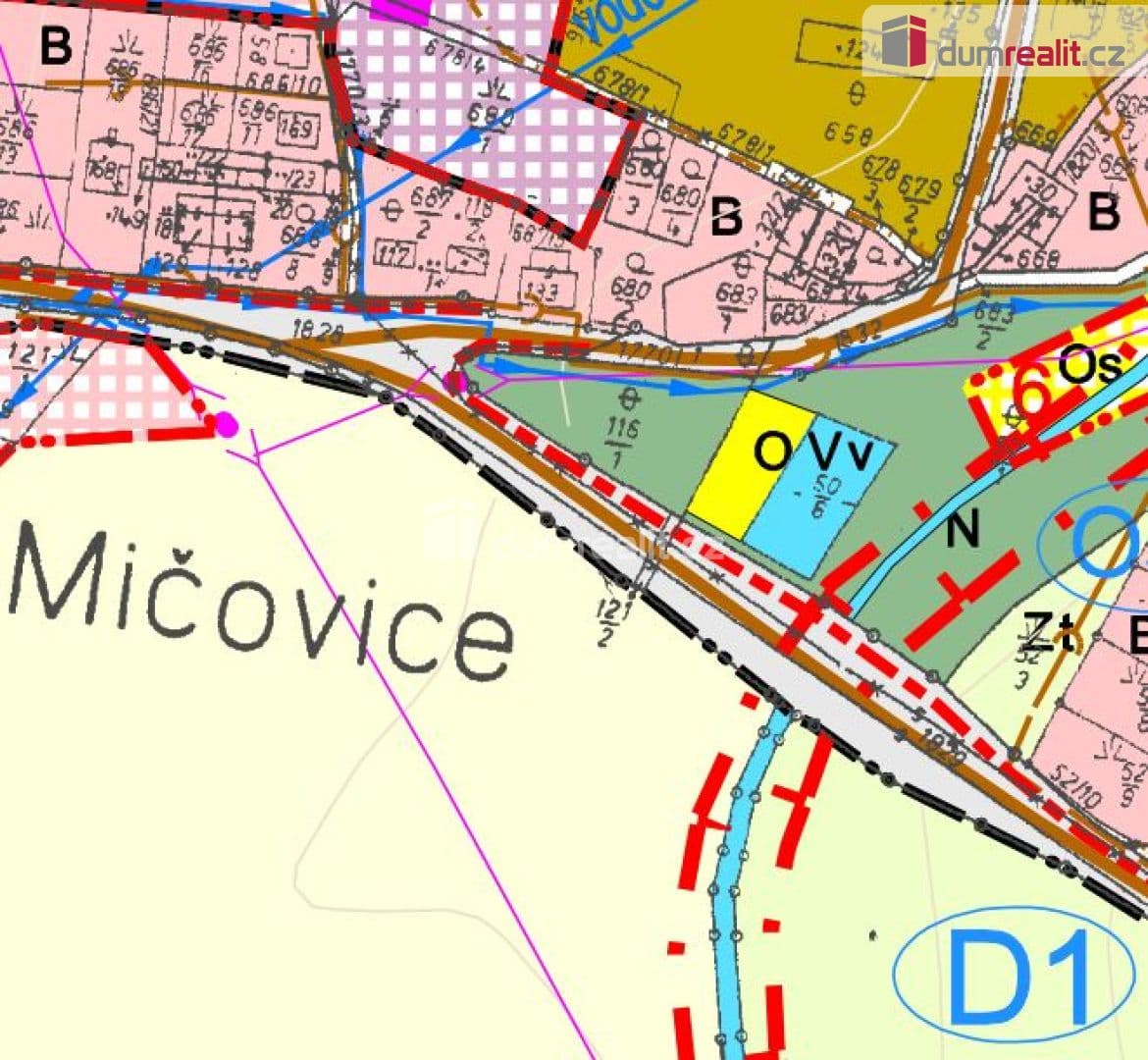 Pozemek K prodeji, stavební pozemek o výměře 964 m2, Mičovice, okr.  - Prachatice | Bazoš.cz