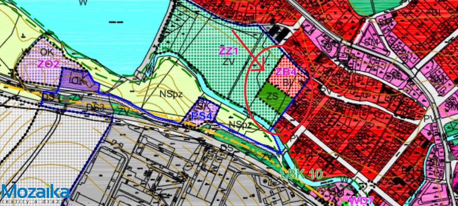 Pozemek Prodej stavebního pozemku 4 004 m²