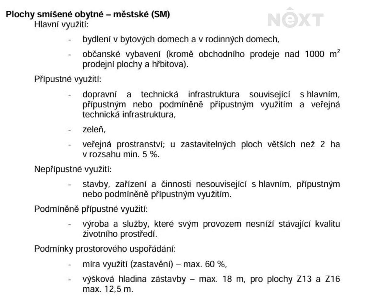Pozemek Prodej stavebního pozemku 1 463 m²