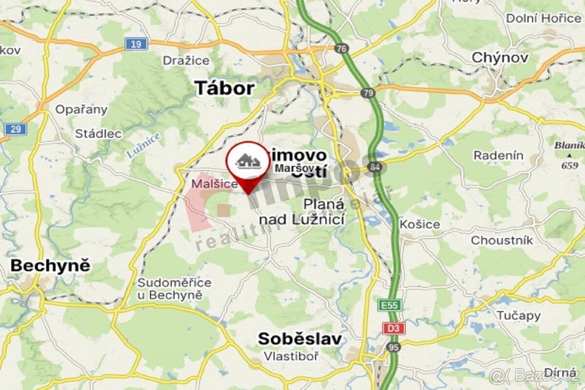 Pozemek Stavební pozemek 945 m2 Maršov u Tábora - Tábor | Bazoš.cz