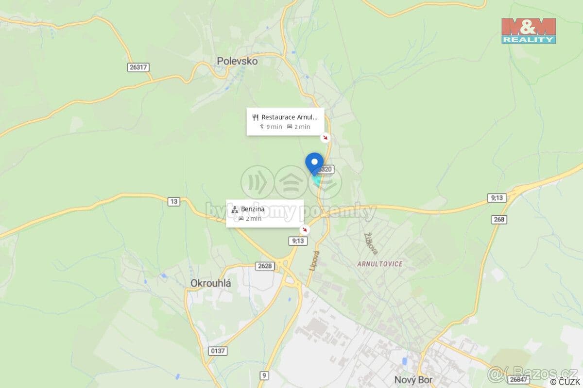 Pozemek Prodej pozemku k bydlení 6943 m² v Novém Boru - Česká Lípa | Bazoš.cz