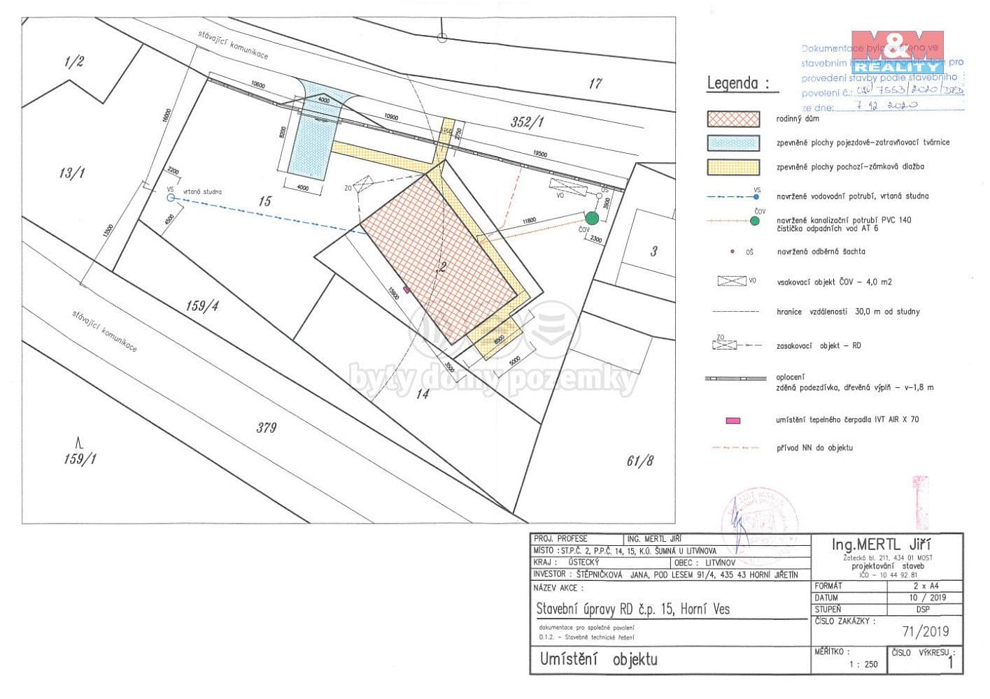 Pozemek Prodej stavebního pozemku 1 259 m²