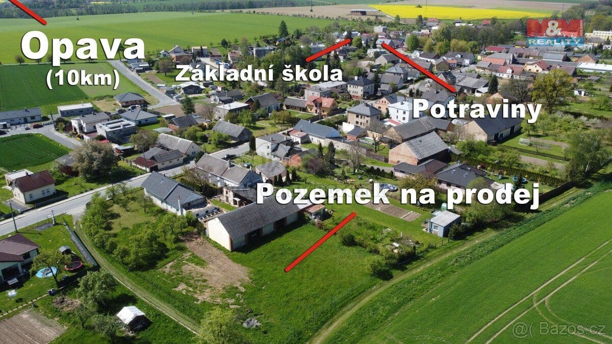 Pozemek Prodej pozemku k bydlení, 1100 m², Holasovice - Loděnice - Opava | Bazoš.cz