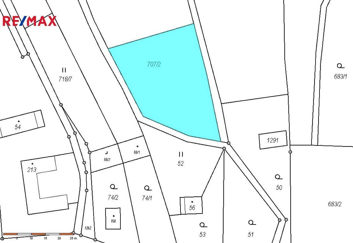 Pozemek Prodej stavebního pozemku 2 136 m²