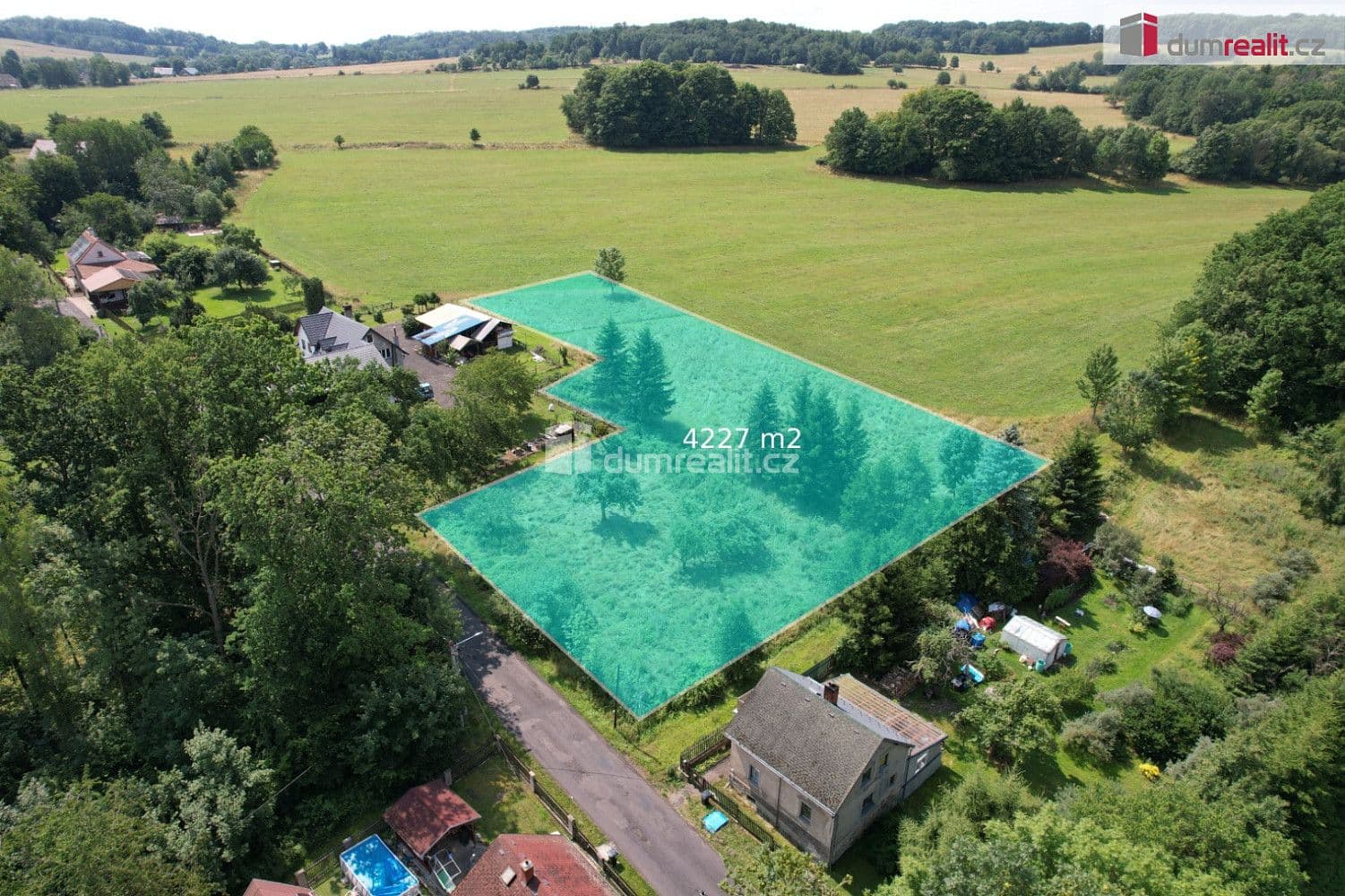 Pozemek Prodej stavebního pozemku 4 227 m²