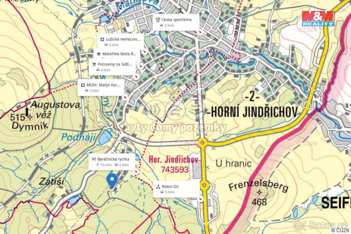 Pozemek Prodej pozemku k bydlení, 1 168 m², Rumburk - Děčín | Bazoš.cz