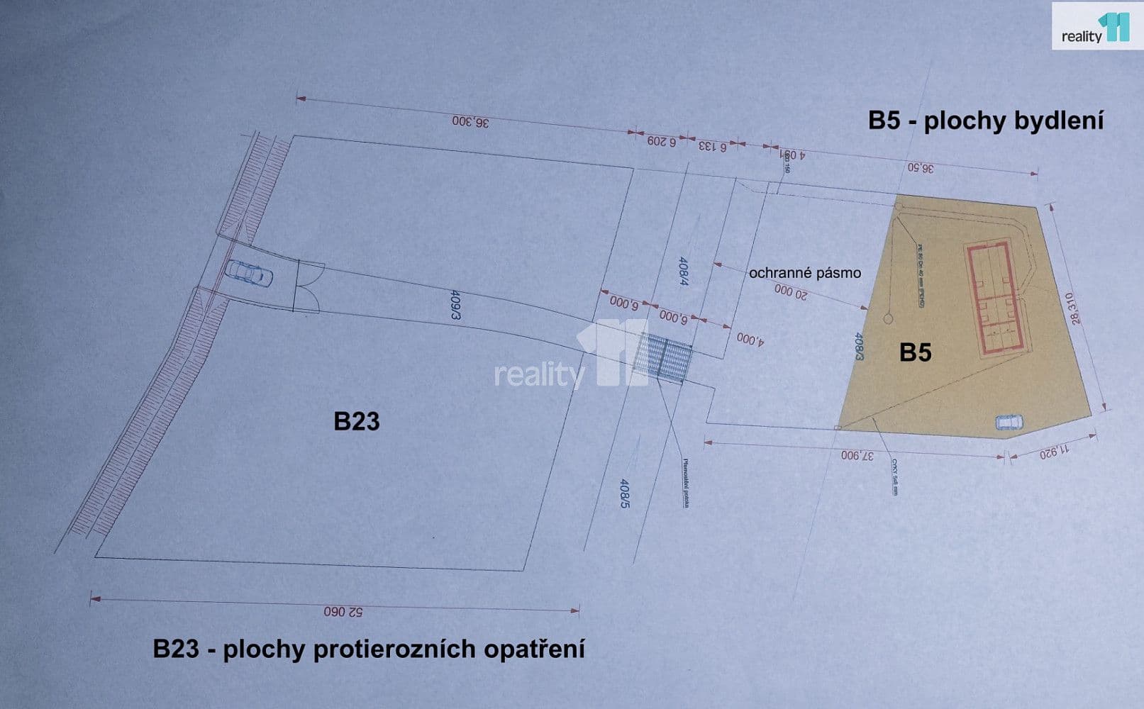 Pozemek Prodej stavebního pozemku 3 737 m²