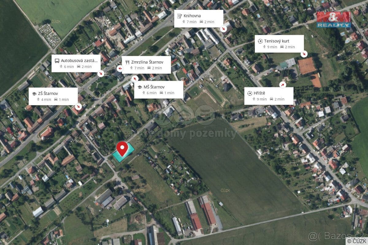 Pozemek Prodej pozemku k bydlení, 1143 m², Štarnov - Olomouc | Bazoš.cz