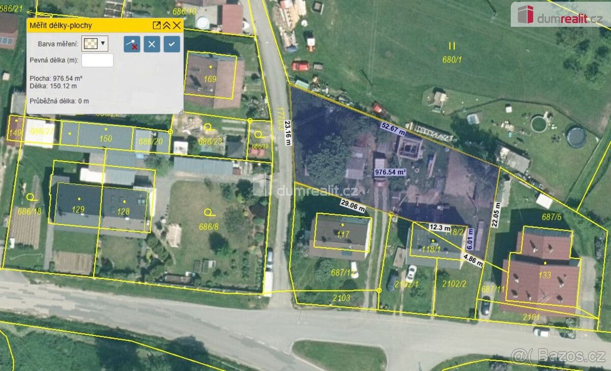 Pozemek K prodeji, stavební pozemek o výměře 964 m2, Mičovice, okr.  - Prachatice | Bazoš.cz