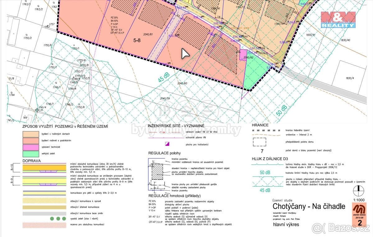 Pozemek Prodej pozemku k bydlení, Chotýčany, 1265 m2 - České Budějovice | Bazoš.cz
