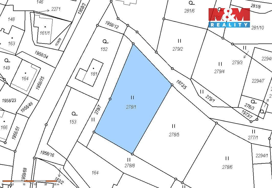 Pozemek Prodej stavebního pozemku 882 m²