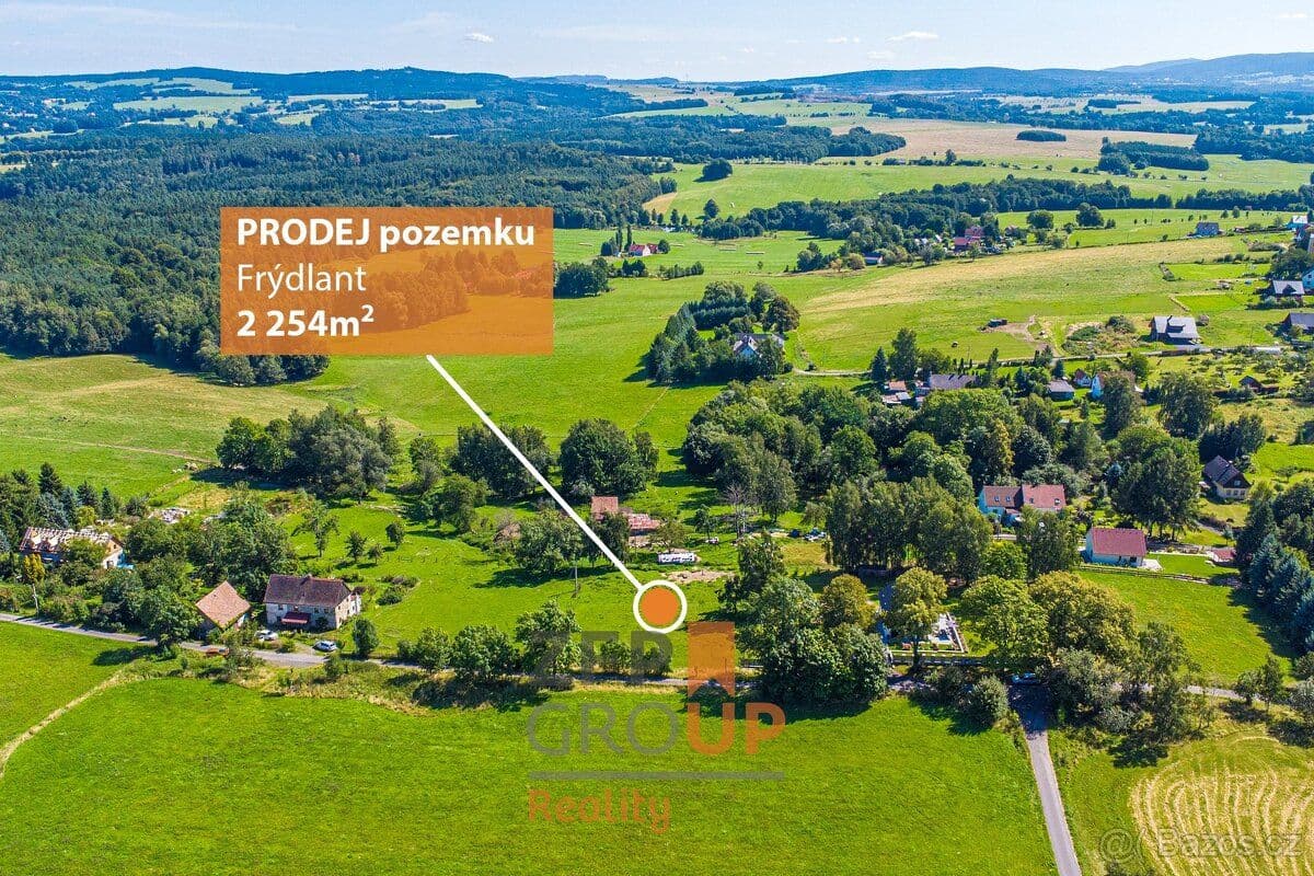 Pozemek Prodej stavebního pozemku o rozloze 2 254 m², Frýdlant - Liberec | Bazoš.cz