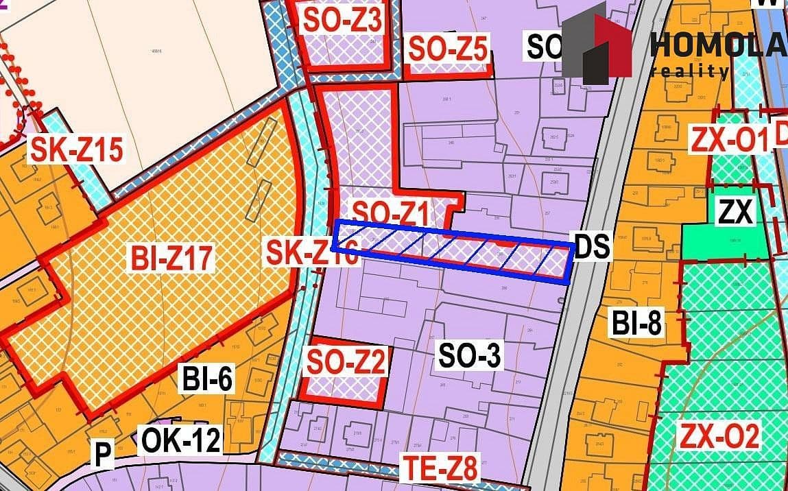 Pozemek Prodej stavebního pozemku 2 386 m²