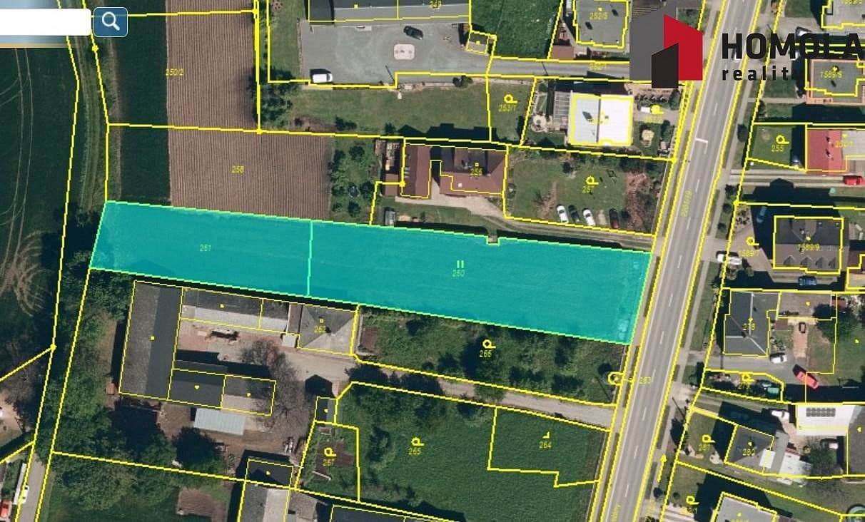 Pozemek Prodej stavebního pozemku 2 386 m²