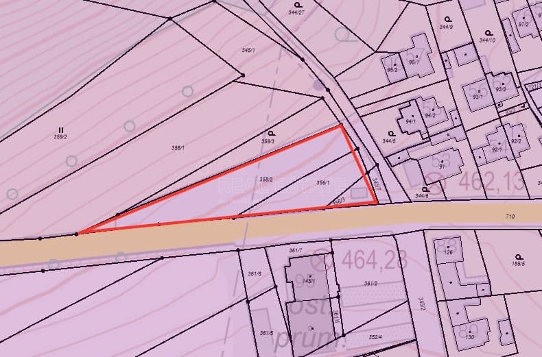Pozemek Prodej stavebního pozemku 1708 m² - Příčina - Rakovník | Bazoš.cz