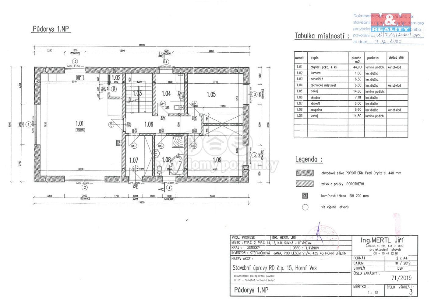 Pozemek Prodej stavebního pozemku 1 259 m²