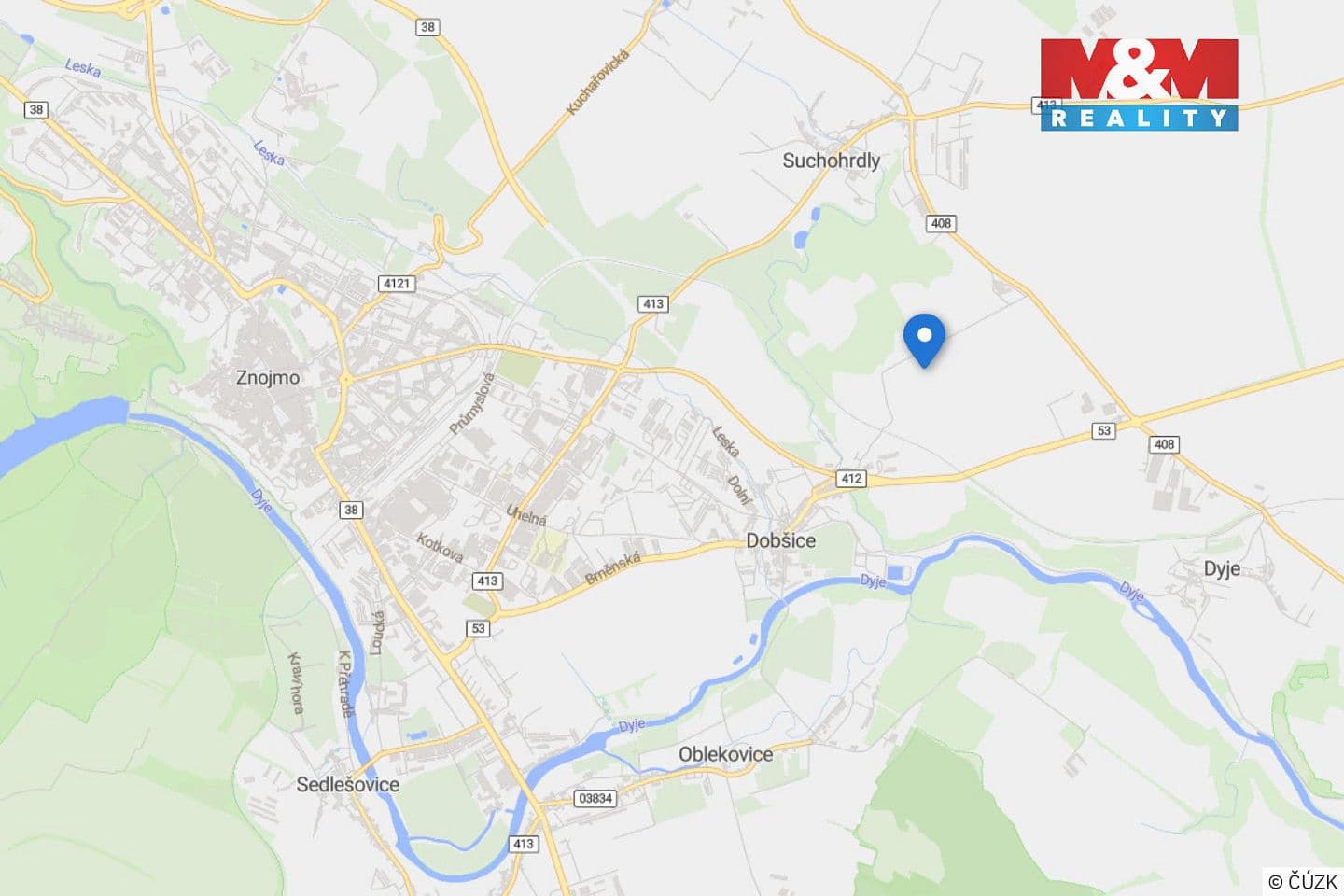 Pozemek Prodej stavebního pozemku 2 462 m²