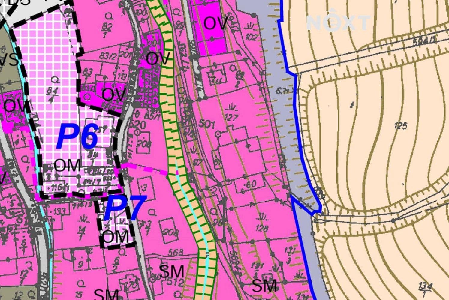 Pozemek Prodej stavebního pozemku 1 463 m²