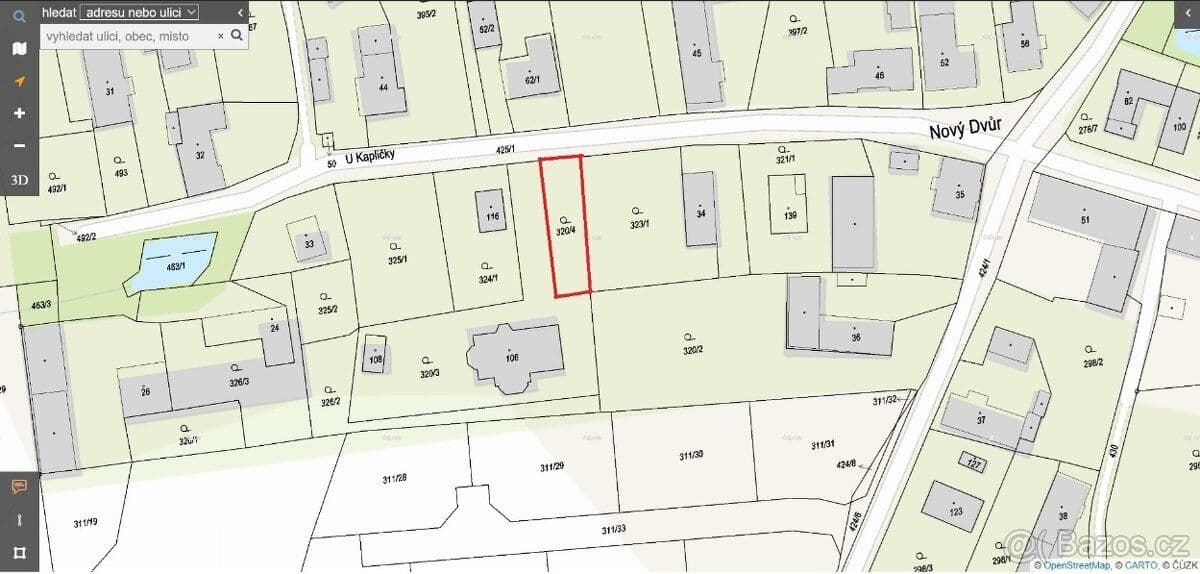 Pozemek Vitinka - Rokycany pozemek 309m2 - Rokycany | Bazoš.cz