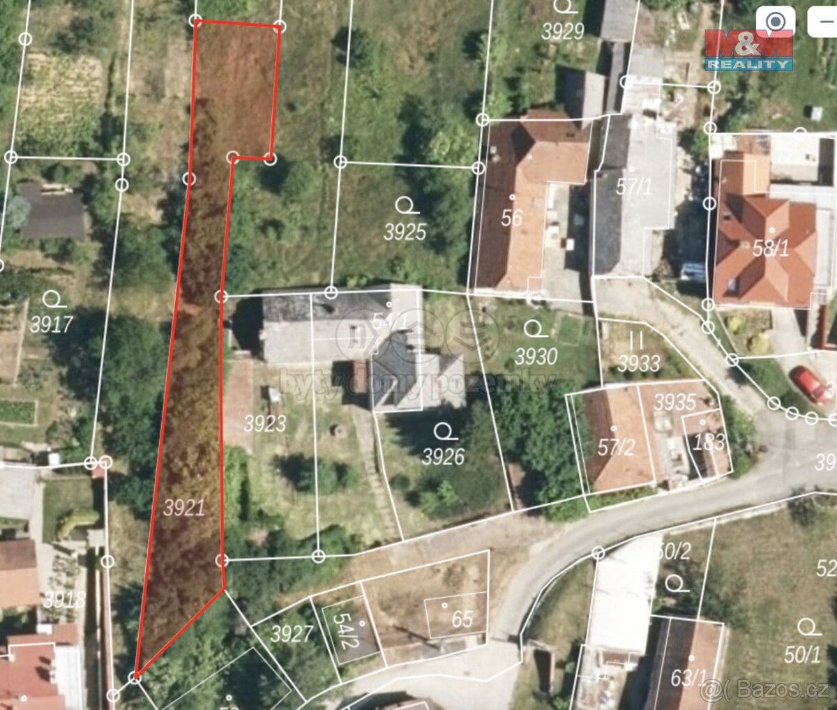 Pozemek Prodej pozemku k bydlení, 377 m², Ořechov - Uherské Hradiště | Bazoš.cz