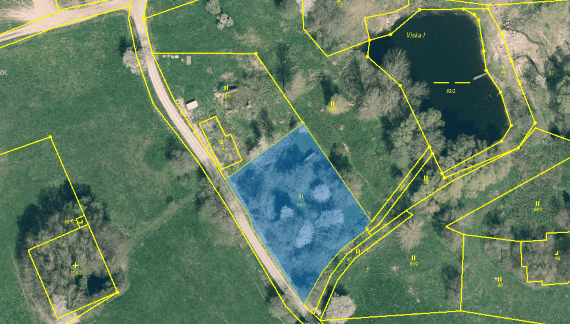 Pozemek 🌿 Pronájem části stavebního pozemku v Nové Vísce