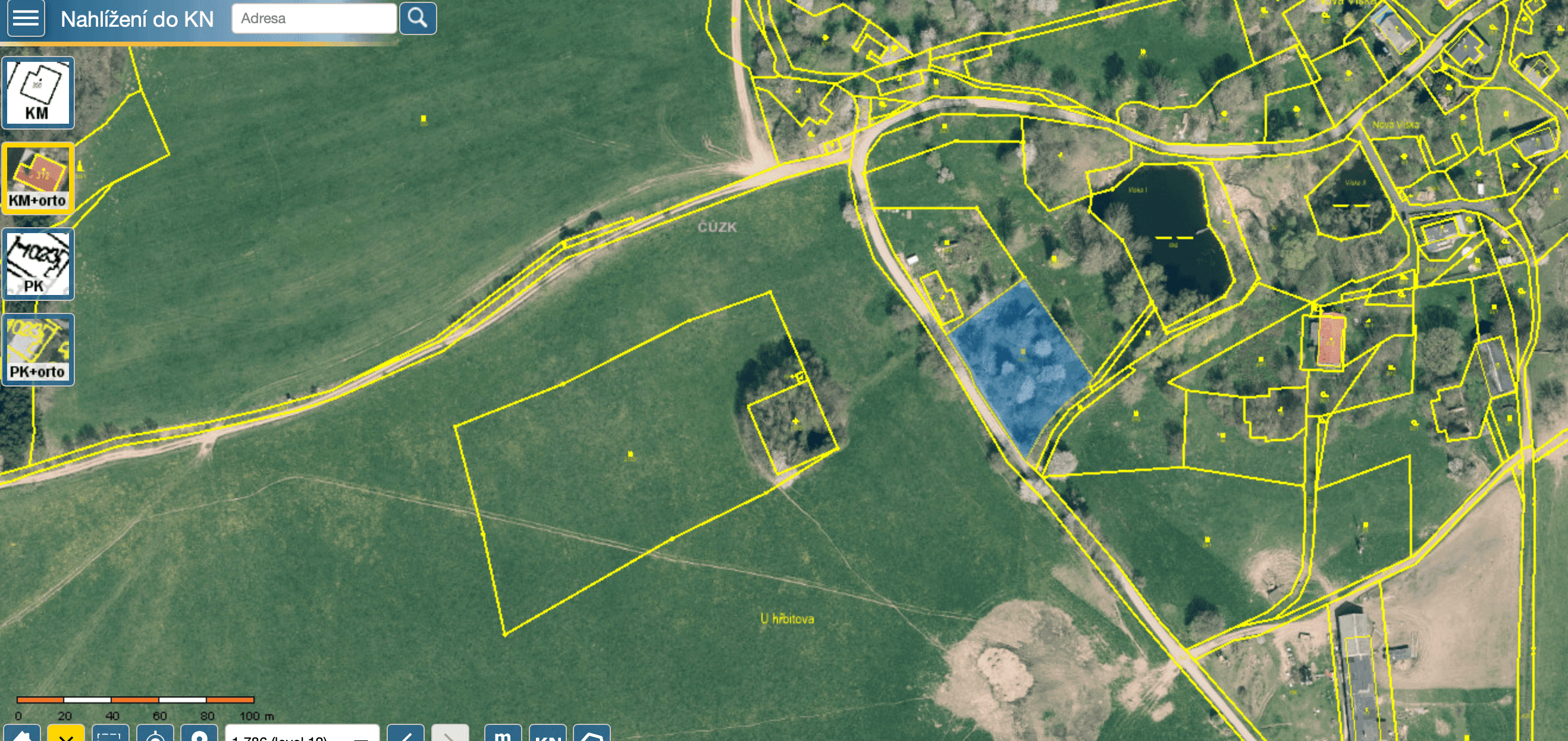 Pozemek 🌿 Pronájem části stavebního pozemku v Nové Vísce