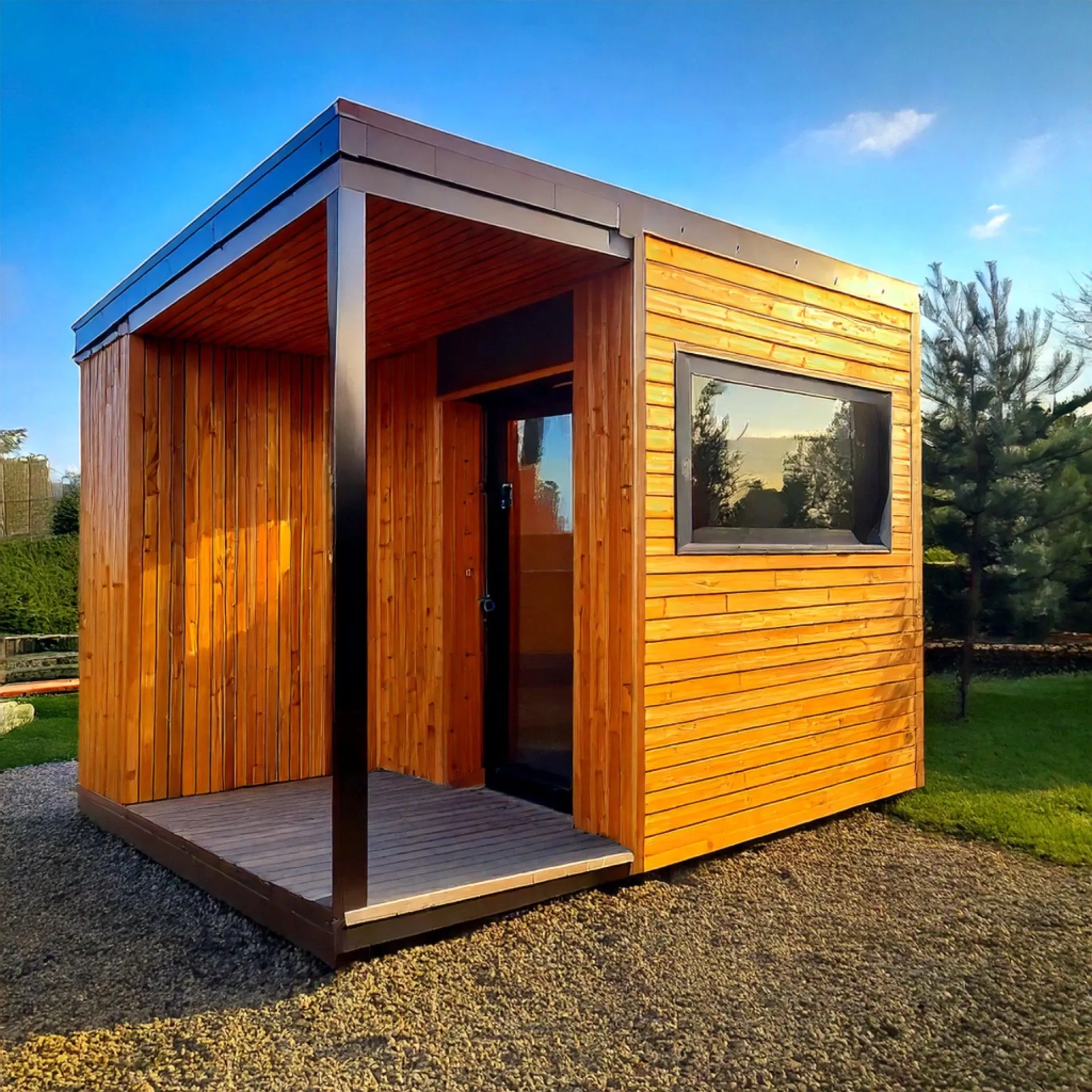 Kontejnerová sauna na míru 7