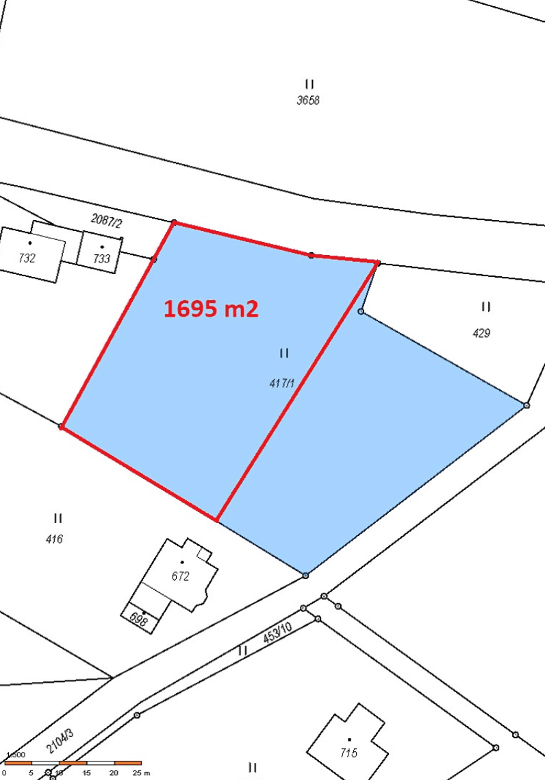 Pozemek Prodej stavebního pozemku | 1900 Kč/m2 Pozemek Prodej stavebního pozemku | 1900 Kč/m2