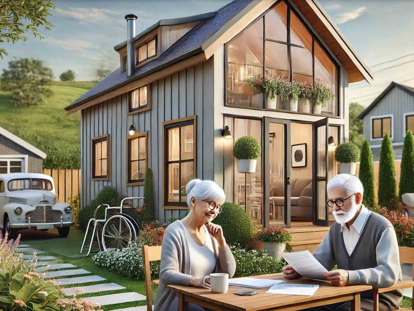 Finanční scénáře pro pořízení tiny house na stáří, pro (pra)rodiče