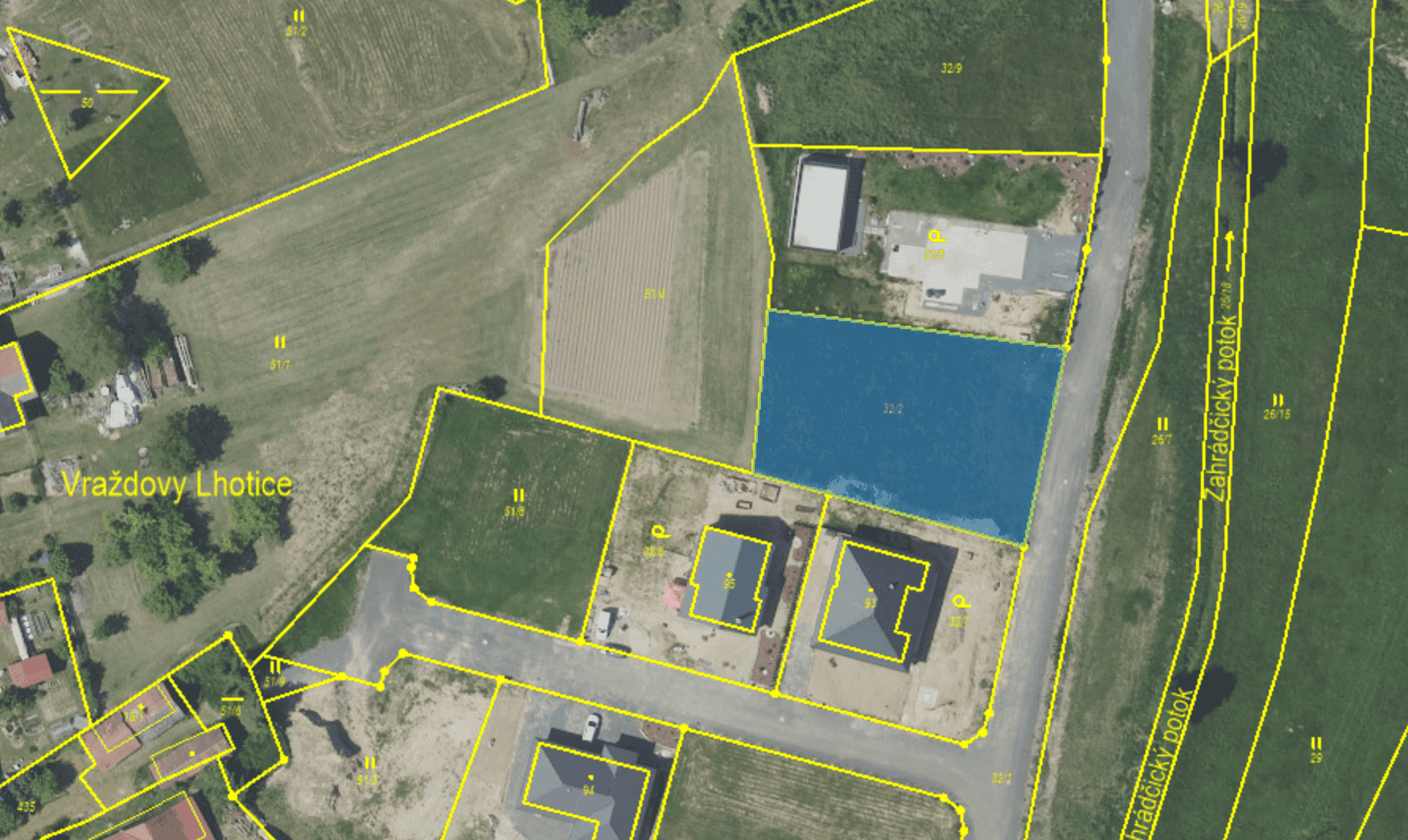 Pozemek 🏡 Prodej pozemku pro dům v klidné obci Vraždovy Lhotice