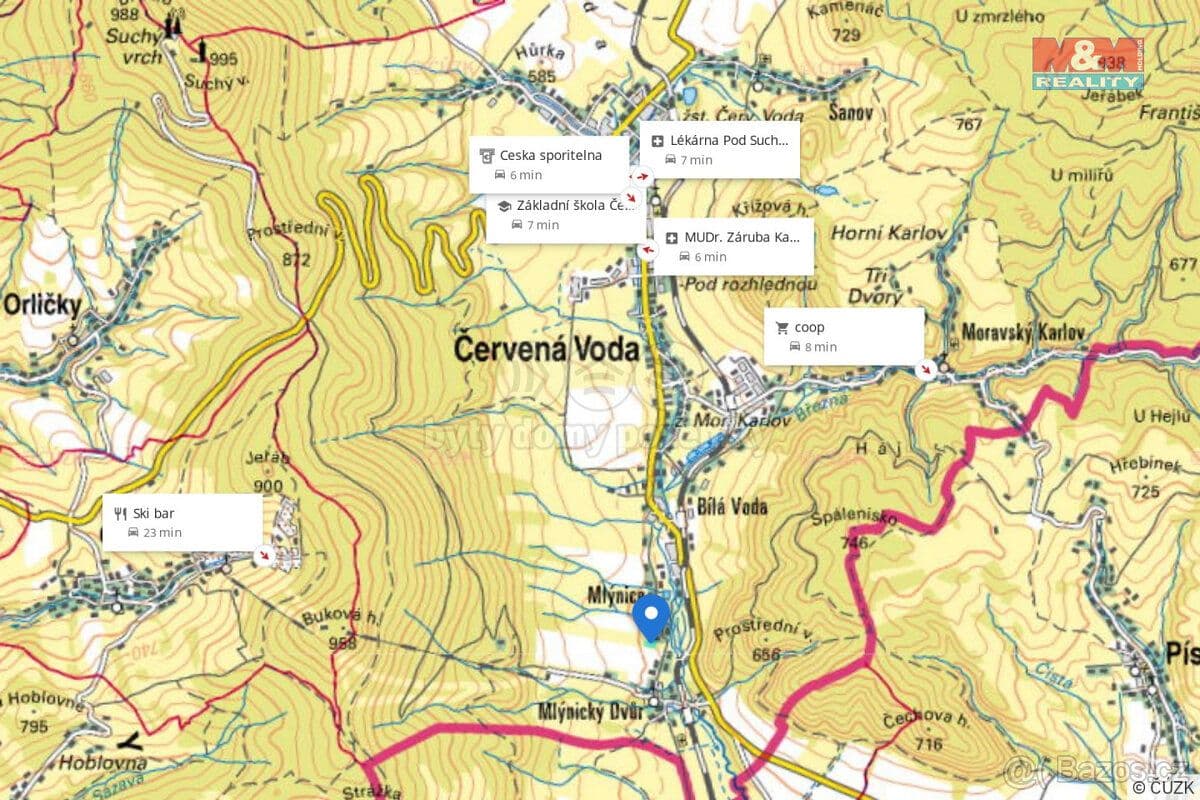 Pozemek Prodej pozemku k bydlení, 7131 m², Červená Voda - Ústí nad Orlicí | Bazoš.cz Pozemek Prodej pozemku k bydlení, 7131 m², Červená Voda - Ústí nad Orlicí | Bazoš.cz