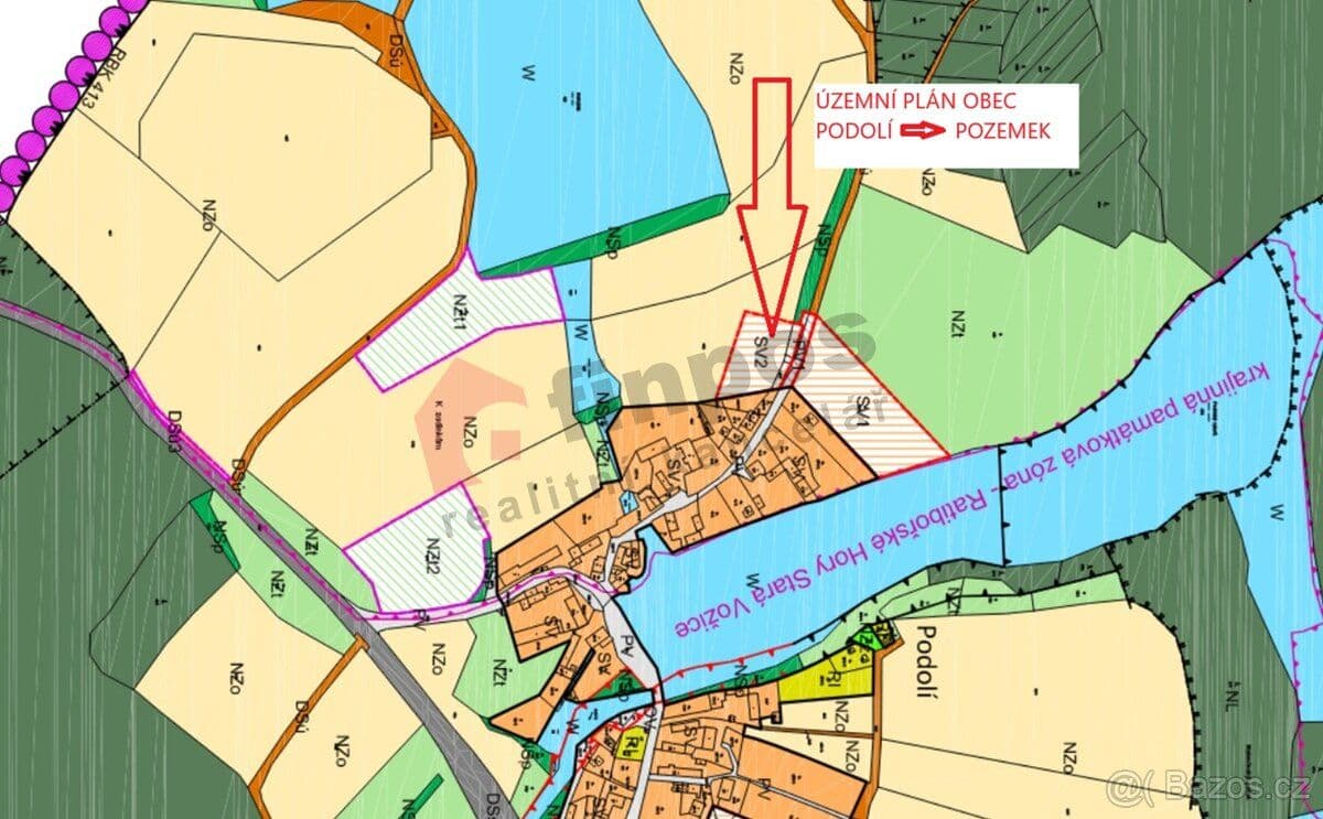 Pozemek Stavební pozemek 1130 m2 Podolí u Ratibořských hor - Tábor | Bazoš.cz Pozemek Stavební pozemek 1130 m2 Podolí u Ratibořských hor - Tábor | Bazoš.cz