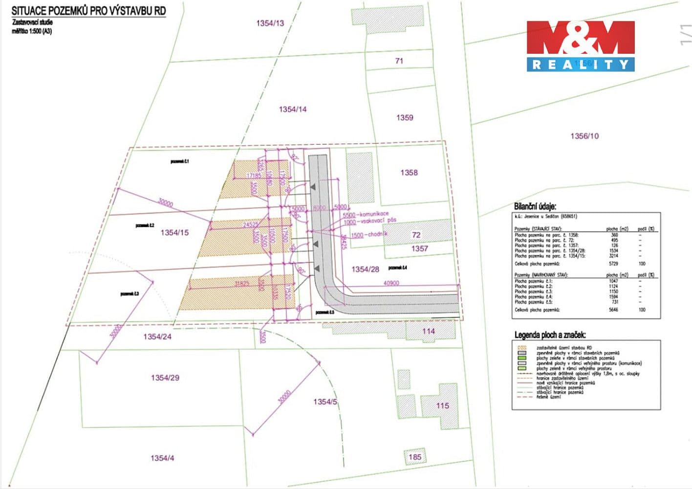 Pozemek Prodej stavebního pozemku 1 000 m² Pozemek Prodej stavebního pozemku 1 000 m²